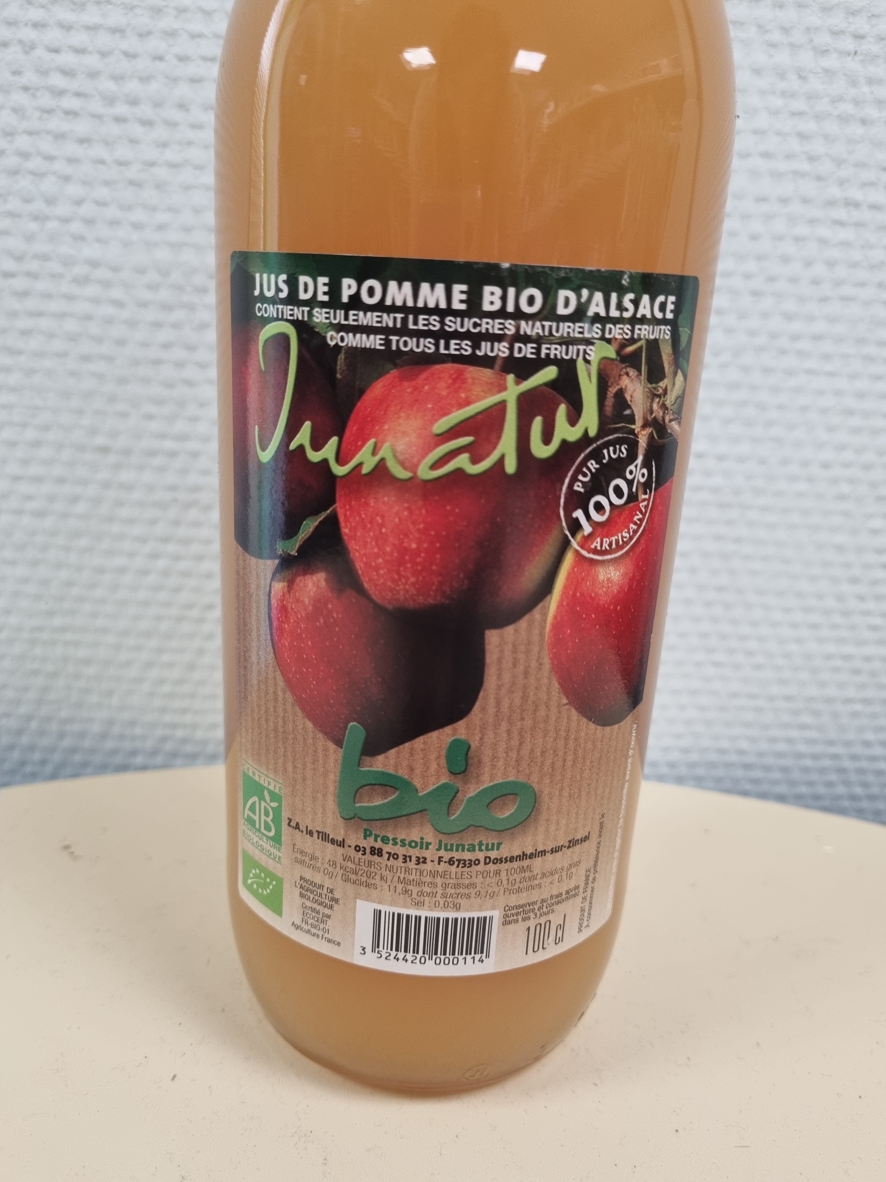 Jus de pomme Bio - 1L