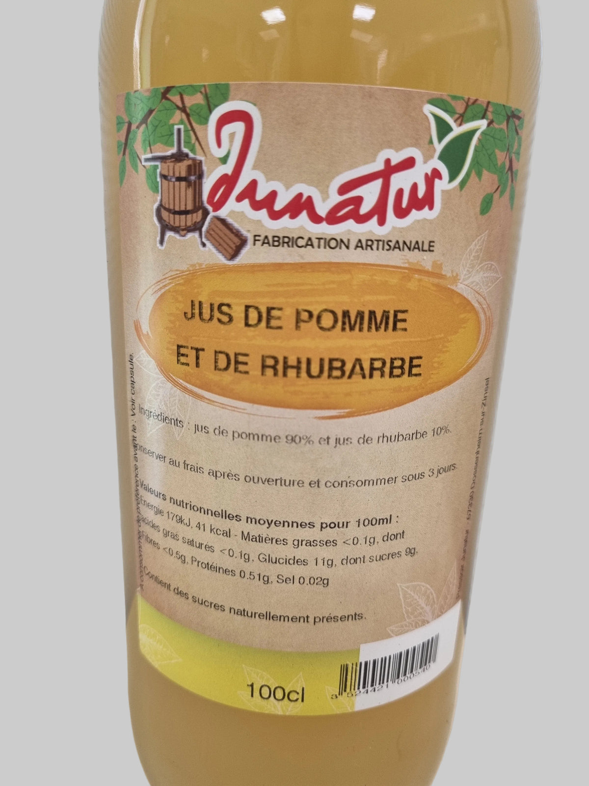 Jus de pomme rhubarbe - 1L