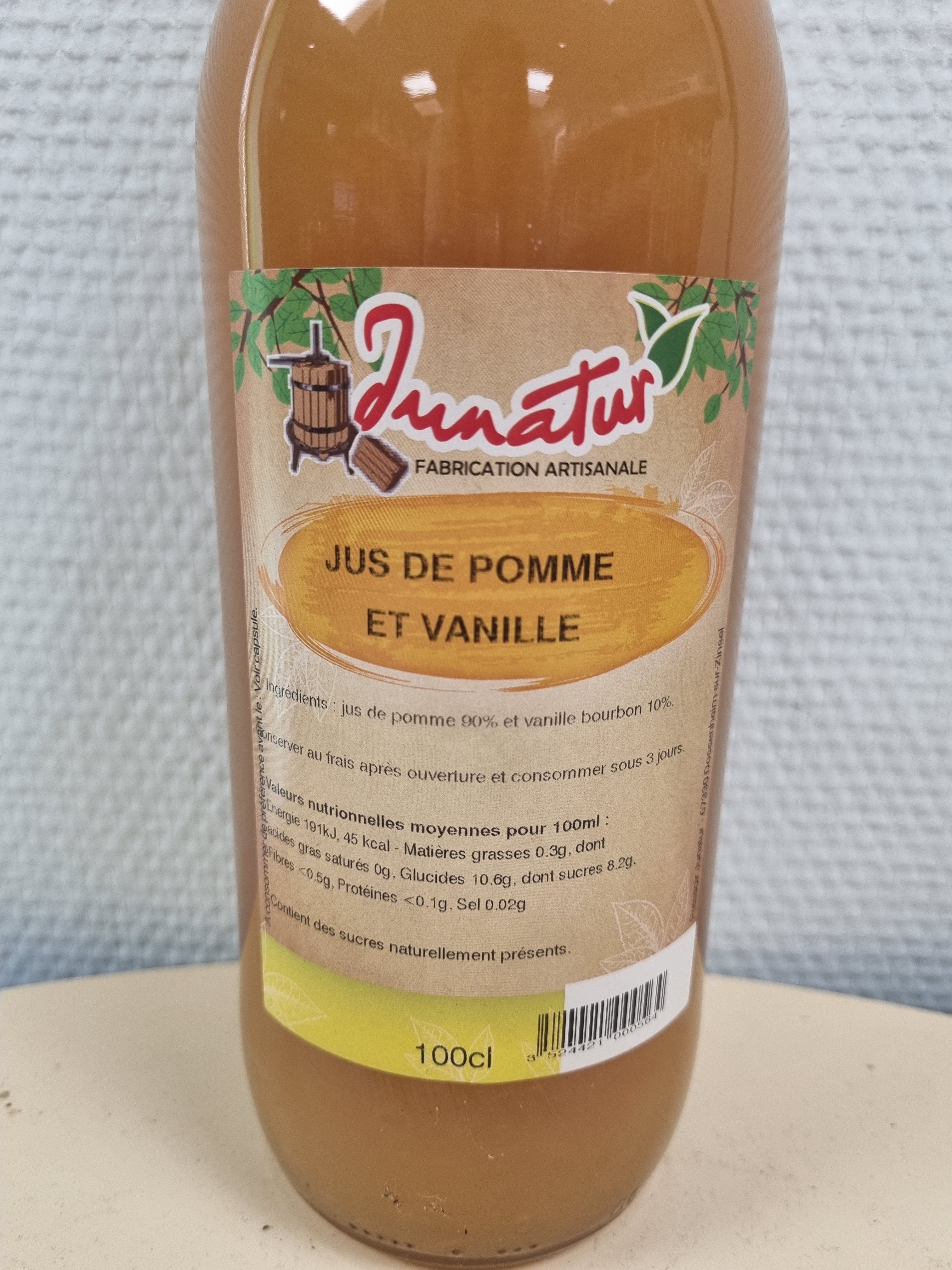Jus de pomme vanille - 1L