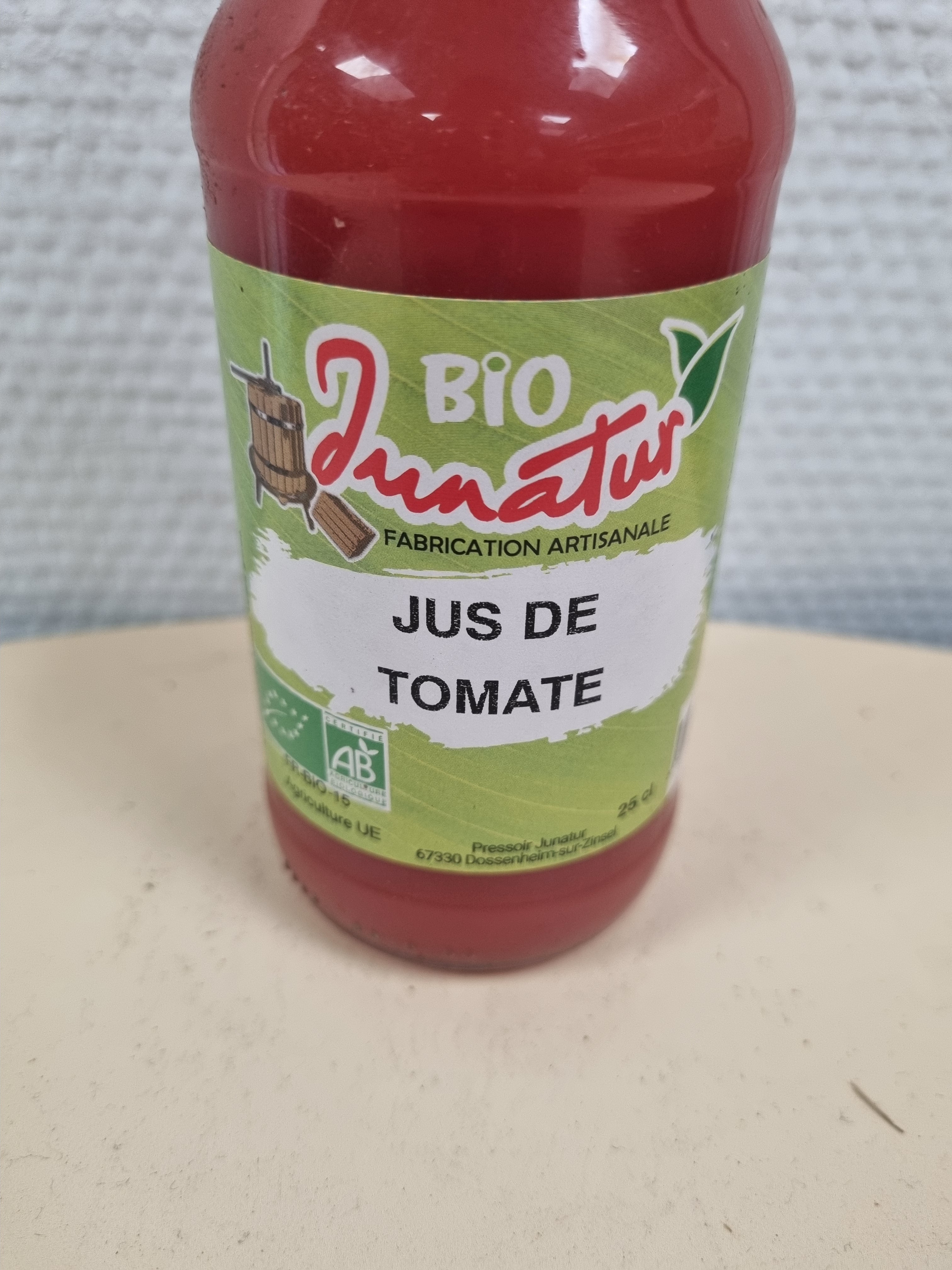 Jus de tomates Bio - 25cl