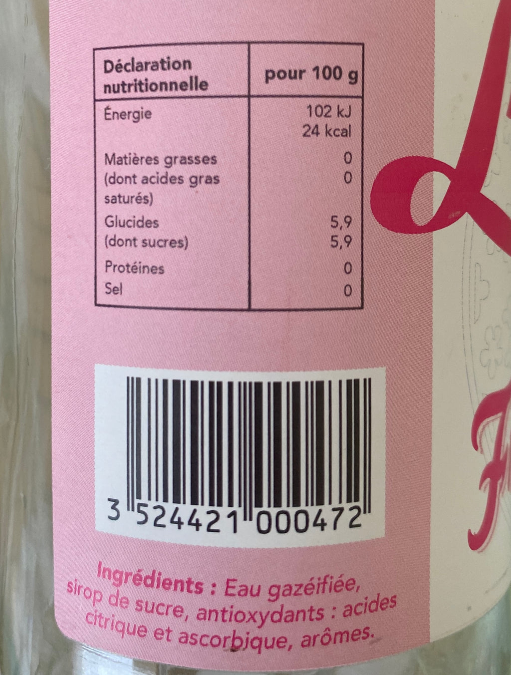Limonade Limo's Framboise - 33cl