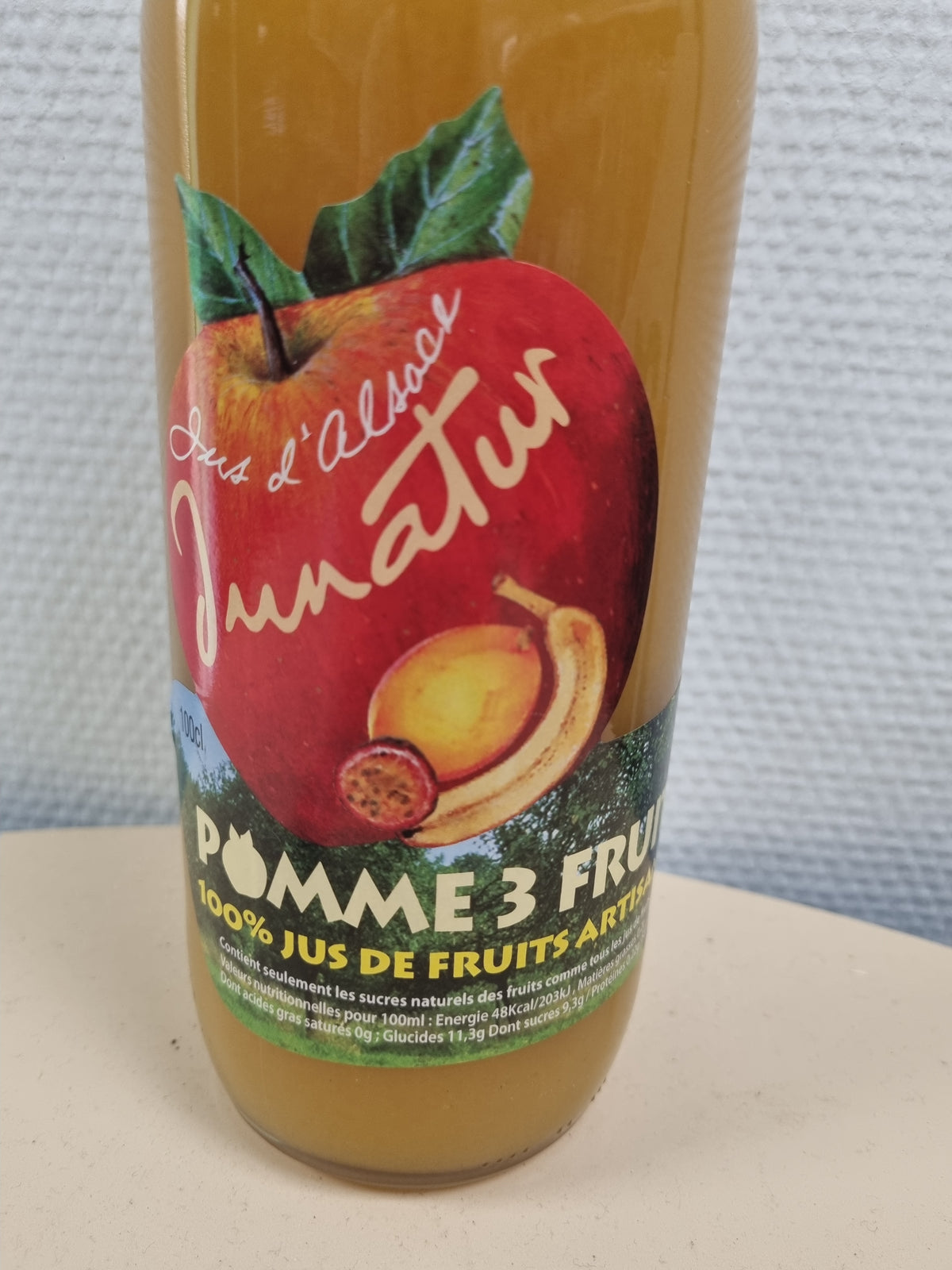 Jus de pomme 3 fruits Junatur 1L