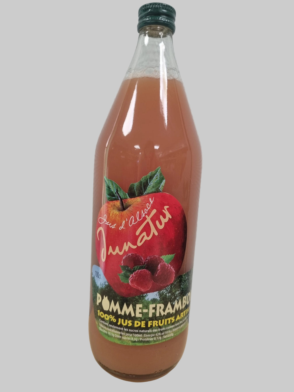 Jus de pomme framboise Junatur 1L