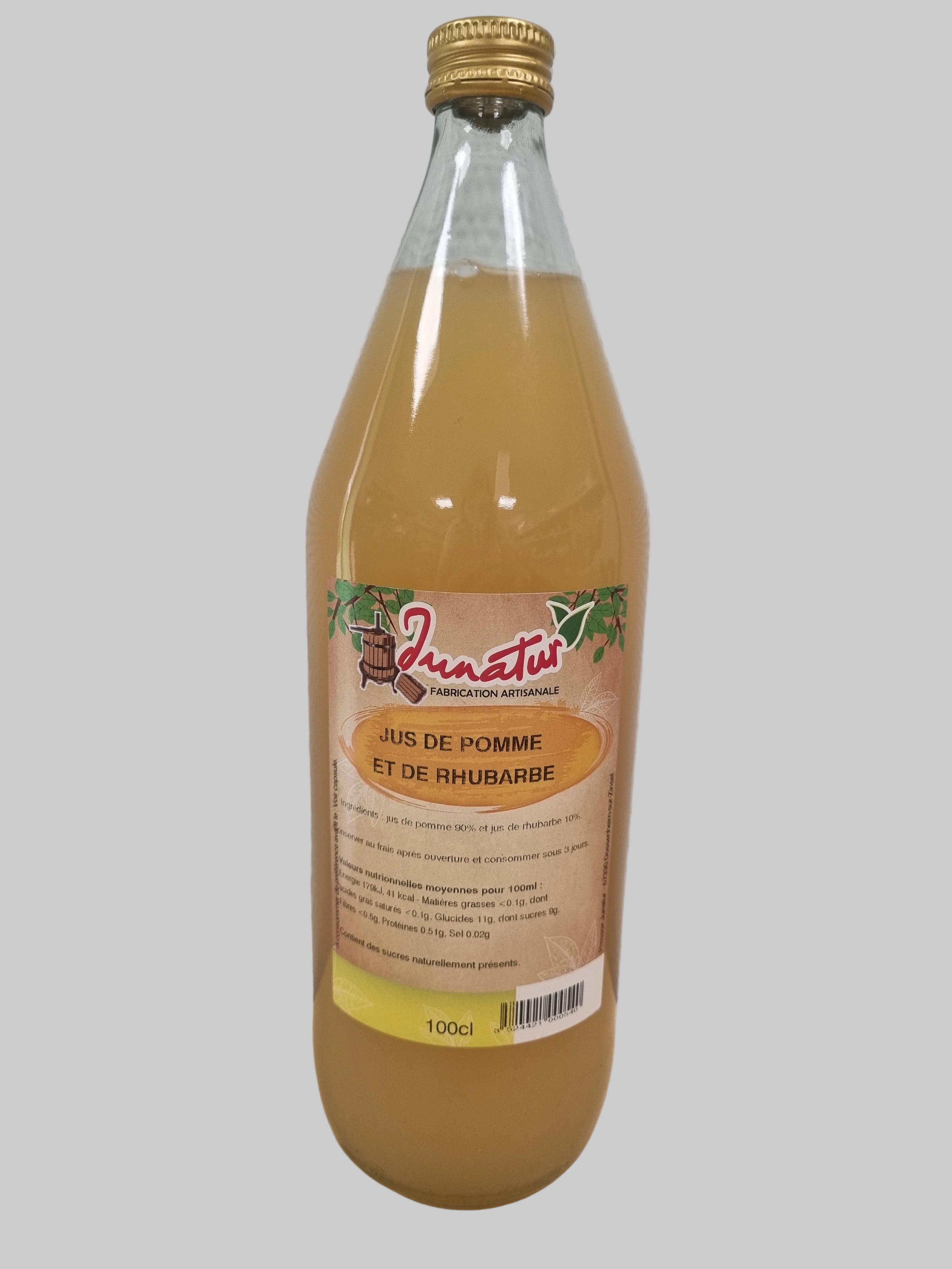 Jus de pomme et rhubarbe Junatur 1L