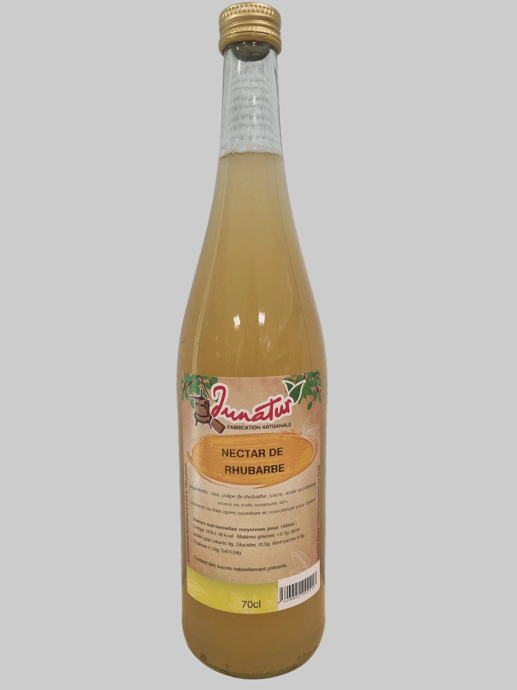 Nectar de rhubarbe Junatur 70cl